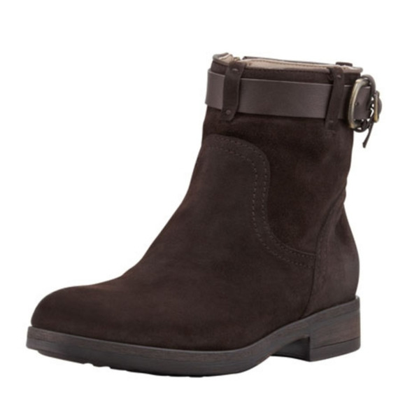Alberto Fermani Sasso Suede Ankle Boot, Dark Brown - Picture 1 of 10
